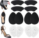 6 Pairs Heel Pads for Women - Non-Slip & Pain-Relief, Breathable Heel Grips & Cushioned Inserts for Loose Shoes/High Heels/Boots, Fits Most Footwear — 1