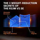 Moyu RS3M V5 SE SpeedCube 3x3 Cubo, Professional 3x3x3 rs3mv5 Magnetic Master Cube Stickerless Magic Cube, Puzzle Game for Speed Cuber, Gift for Adults and Children（Dual Adjustment Version — 3