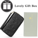 GOIACII Women's Wallet RFID Blocking Leather Wristlet — 6