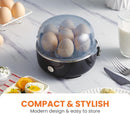 Elite Gourmet EGC115B Easy Egg Cooker, 7-Egg, BPA-Free, Classic Black