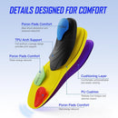 Heavy Duty Orthotic Insoles for Men Women High Arch Support Inserts - Purple — 3