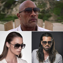 Gtand Oversized Square Aviator Sunglasses For Men Women Gradient Shades | C1 Black Frame/Gradient Gray Lens | 63 Millimeters — 2