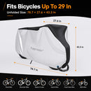 Hanmir Bike Cover Waterproof Outdoor, Bicycle Cover UV with Storage Bag — 2