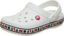Crocs Kids Crocband Clogs, White Holiday, 8 Toddler — 1