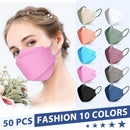 FENFEN KN95 Face Masks Disposable Adults - 50 Pack 5 Layer Protection Dust Breathable Comfortable Respirator Women KN95 Mask Individually Wrapped — 4