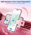 VICSEED 2026 Upgrade Ultra Stable Car Phone Holder Mount [Never Fall Off & Won't Break] Universal Air Vent Phone Mount for Car Easy Clamp Phone Holders for Your Car for iPhone 18 Pro Max 17 16 15 14 | Pink photo 6
