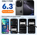 Miracase Magnetic for iPhone 16 Pro Case, Silicone, Black — 8
