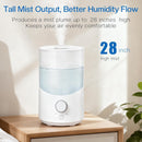 Cool Mist Humidifier for Bedroom, 3L Top Fill Ultrasonic Air Humidifier with…