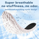 4D Cloud Soles for Men Women,Cloud Insoles,Shoe Inserts Cuttable,Anti Fatigue,Shock Absorption,Foot Pain Relief (Black,Men: 7-7.5/Women: 8-8.5) — 3