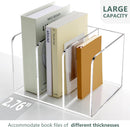SANRUI Acrylic Magazine Holder Desk Organizer Workspace Sorter Clear 3 Slot — 5