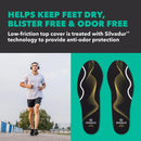 Spenco Insoles Polysorb Cross Trainer - Lightweight, Full-Foot Inserts with Heel-to-Toe Cushioning, Support, & Odor Control, All-Day Comfort & Stability - Ideal for Runners, Walkers, Athletes - Regular Width — 6