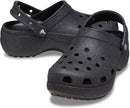 Crocs Women's Classic Platform Glitter Clog – Black Glitter — 2