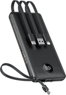 VEEKTOMX 10000mAh Portable Charger with 4 Built-in Cables photo 1
