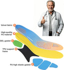 Upgrade Sports Insoles for Men Women, Shock Absorbing Athletic Shoe Inserts with Arch Support, Gel Cushioning Footbed for Running Walking Work Boots Standing All Day XS (Men 4.5-6.5//Women 5.5-7.5) — 5