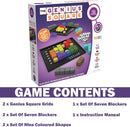 The Genius Square from the Happy Puzzle Company | Game of the Year Award Winner | 60000+ Solutions | STEM Puzzle Game for 1-2 Players | Ages 6 - Adult | Roll the dice and Race to Fill the Grid! — 3