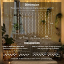 JMEXSUSS 300 LED Remote Control Curtain Lights, Plug in Fairy Curtain Lights Outdoor, Window Wall Hanging String Lights for Bedroom Indoor Dorm Backdrop Wedding Party Patio Christmas Decor, Warm White | *Warm White — 6