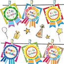Fancy Land Happy Birthday Stickers for Kids Classroom Birthday Gifts 200 | Classic — 5