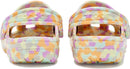 Crocs Kids Classic Watercolor Marbled Clog – Multi Glow Confetti — 7