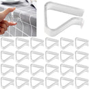 24 Pieces Transparent Clear Tablecloth Clips, Plastic Table Cloth Clips，Windproof Table Cover Holder Clamps，Table Cloth Holder for Christmas Home Wedding Party Indoor Outdoor Camping Picnic(24, Small) — 1