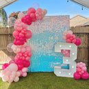 Pink Balloons Metallic Pink Balloon, 60Pcs 12Inch Chrome Deep Light Pearl Hot Pink Latex Balloons for Birthday,Wedding,Baby Shower,Galentines day Decorations — 5