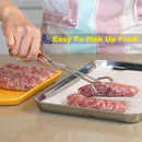 Hiash 9 Inch Heavy Duty Stainless Steel Kitchen Tongs For Cooking — 4