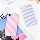 Cute Striped Case for iPhone 16e/17e 6.1",Pink/Yellow — 7