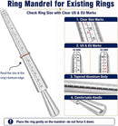 NIUPIKA Ring Sizer Measuring Tool Ring Mandrel Ring Measurer Ring Sizing Kit Measure Finger Size Measurement Tool… — 4