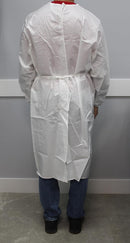 ProStar Reusable Isolation Gown [5 Pack], AAMI Level 1, Polyester, White, One-Size — 4