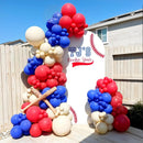 Red White and Blue Balloons for Spider Themed Birthday Party Decorations | Red Blue White — 8