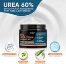 Urea Cream 60% with 2% Salicylic Acid, Urea Cream 60 Percent for Feet Maximum Strength, Foot Cream & Callus Remover for Dry Cracked Heels, Rough Thick Skin, Deep Hydration, 5.29 oz — 2