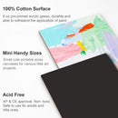 AUREUO Mini Magnetic Canvas Panel 2.5x2.5 Inch / 24 Pack - Small Square Flat Canvas Board with Magnet Back Art Gift Set Bulk Pack Tiny Thin Canvases for Painting & Craft | 2.5"x2.5", Canvas Panel — 4