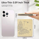 KITEVIUN Small RFID Wallet Women Ultra Thin Slim Womens Wallet Mini Compact Bifold - Light Yellow — 2