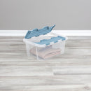 Sterilite Hinged Lid Storage Box Plastic Container, 20 Quart, 6-Pack — 4