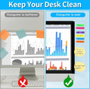 Office Desk Accessories,4PCS Monitor Memo Board, Computer Note Holder — 5