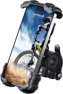 Lamicall Bike Phone Holder Motorcycle Mount - One-Hand Operation, Lockable — 1