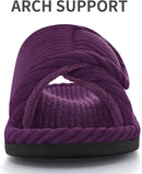 Litfun Orthopedic Slippers for Women Arch Support House Shoes - Dark Purple — 3