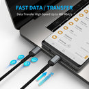 6 Inch USB C Charger Cord, 2 Pack Short USB C to C Cable Braided Fast Charging USBC Cable Compatible with iPhone 15 Samsung Galaxy S23 Ultra Google Pixel 5