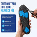 Height Increase Insoles for Men (+2 inch) Discreet Shoe Lifts, All Day Comfort, Shock-Absorbent Gel, Trim to Fit Inserts for Most Sneakers & Shoes, Confidence Boosters (Mens 8.5-10) — 5