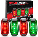 Bike Lights for Night Riding, USB Rechargeable Front and Back Lights, LED Bicycle Headlight and Tail Light Set, Water Resistant Bike Lights Rechargeable for Mountain Bikes, Kids Bike Light, MTB Light | Tail Lights | Red & Green — 1