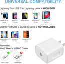 iPhone 14 13 12 Charger Fast Charging 20W USB C Wall Charger with 6FT Cable photo 6