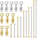 Evnlo Necklace Extender and Magnetic Necklace Clasp,Gold and Silver Chain Extenders for Necklaces Bracelet Jewelry — 1