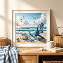 Beach 5D Diamond Painting Kit for Adults, Ocean Scene Diamond Art Kits | KM1226-1 — 4