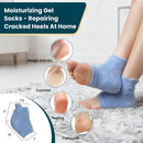 Moisturizing Socks for Cracked Heels - 2 Pairs Silicone Gel Spa Socks — 4