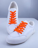 Teskyer Shoe Laces for Sneakers, 4 Pairs Flat Shoelaces | Orange — 3