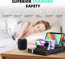 Zobirez 420W 10-Port Fast USB Charging Station for Multiple Devices, Black photo 4