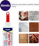 BEACON Fabri-Tac Minis Premium Fabric Glue - Quick Drying, Crystal Clear, Permanent - for Fabrics, Canvas, Lace,… — 3