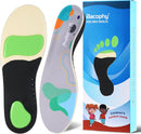 Bacophy Kids Arch Support Orthotic Insoles, Children Pu Cushioning Inserts, Shock Absorption Velvet Surfaces Deep Heel Cup Inner Sole for Plantar Fasciitis, Flat Feet, Feet Heel Pain Relief - Multi-colored — 1