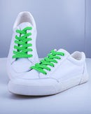 Teskyer Shoe Laces for Sneakers, 4 Pairs Flat Shoelaces | Neon Green — 3