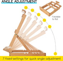 MEEDEN Heavy-Duty Tabletop Studio H-Frame Wooden Easel- Solid Beech Wood Adjustable Artists Desktop Wood Easel Table for Artist, Beginners & Teens- Holds Canvas Art up to 23" High — 3