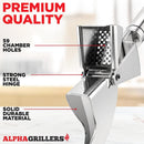 Alpha Grillers Garlic Press Stainless Steel, Mincer, Crusher & Peeler — 8